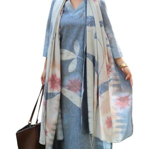 ANNI Designer Women Cotton Blend Straight Fit Printed Kurta Pant Dupatta Set | V Neck Three Quarter Sleeve Ensemble | Soft Breathable Fabric | Comfortable Elegant Styling for Office Casual Wear